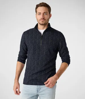 Karl Lagerfeld Zip Pullover, navy blue