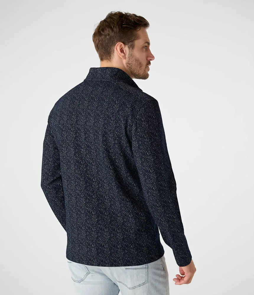 Karl Lagerfeld Zip Pullover, navy blue