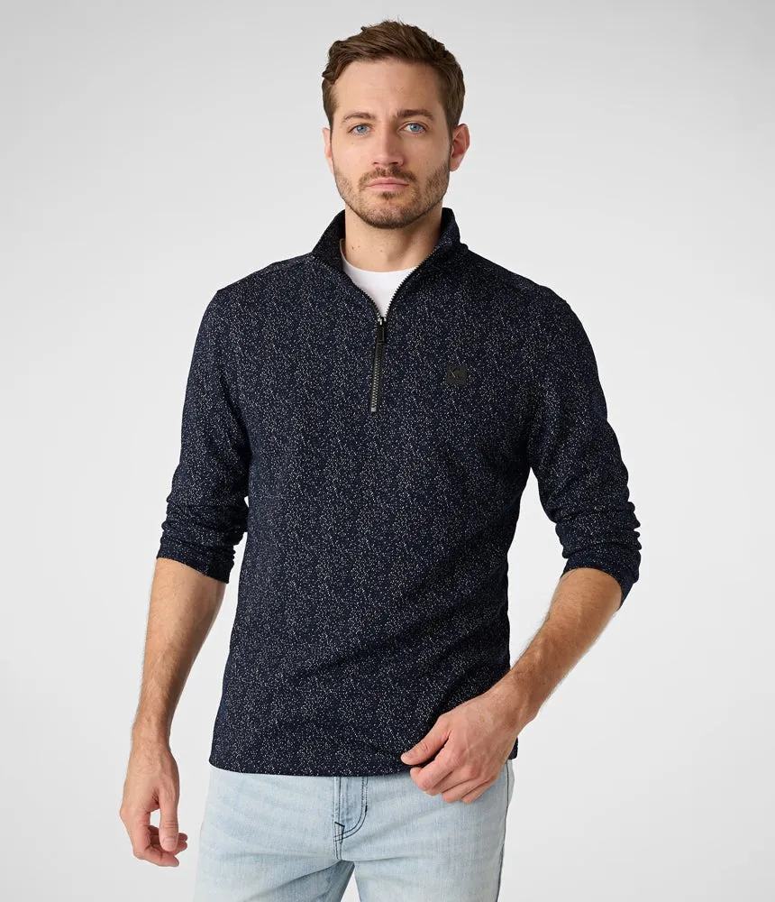 Karl Lagerfeld Zip Pullover, navy blue