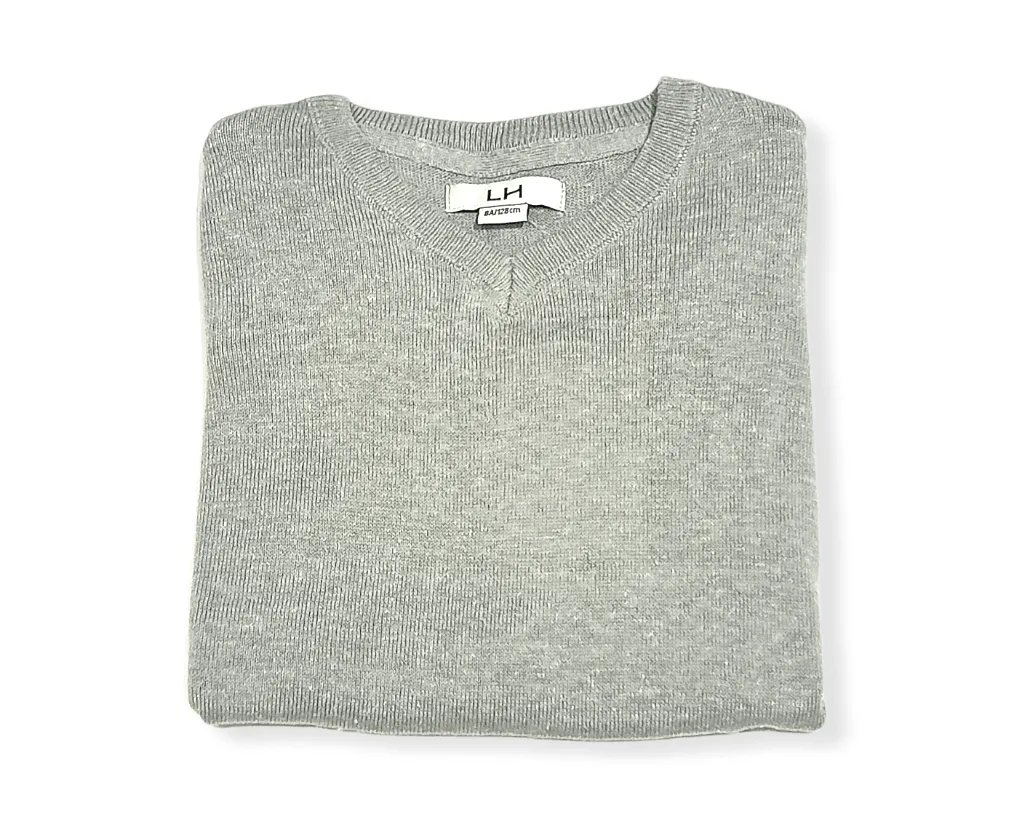 Kids Pullover - Round Collar -Grey