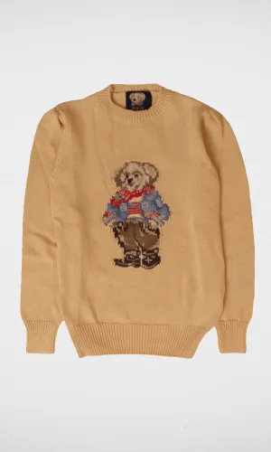 Kids RL Polo Bear Pullover - Beige