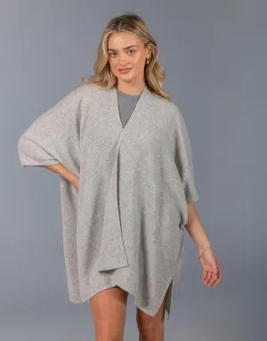 Kimono Poncho in Platinum