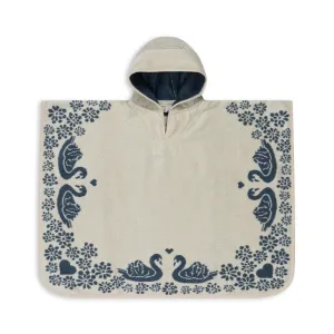 Konges Sløjd Terry Poncho Jacquard GOTS Swan