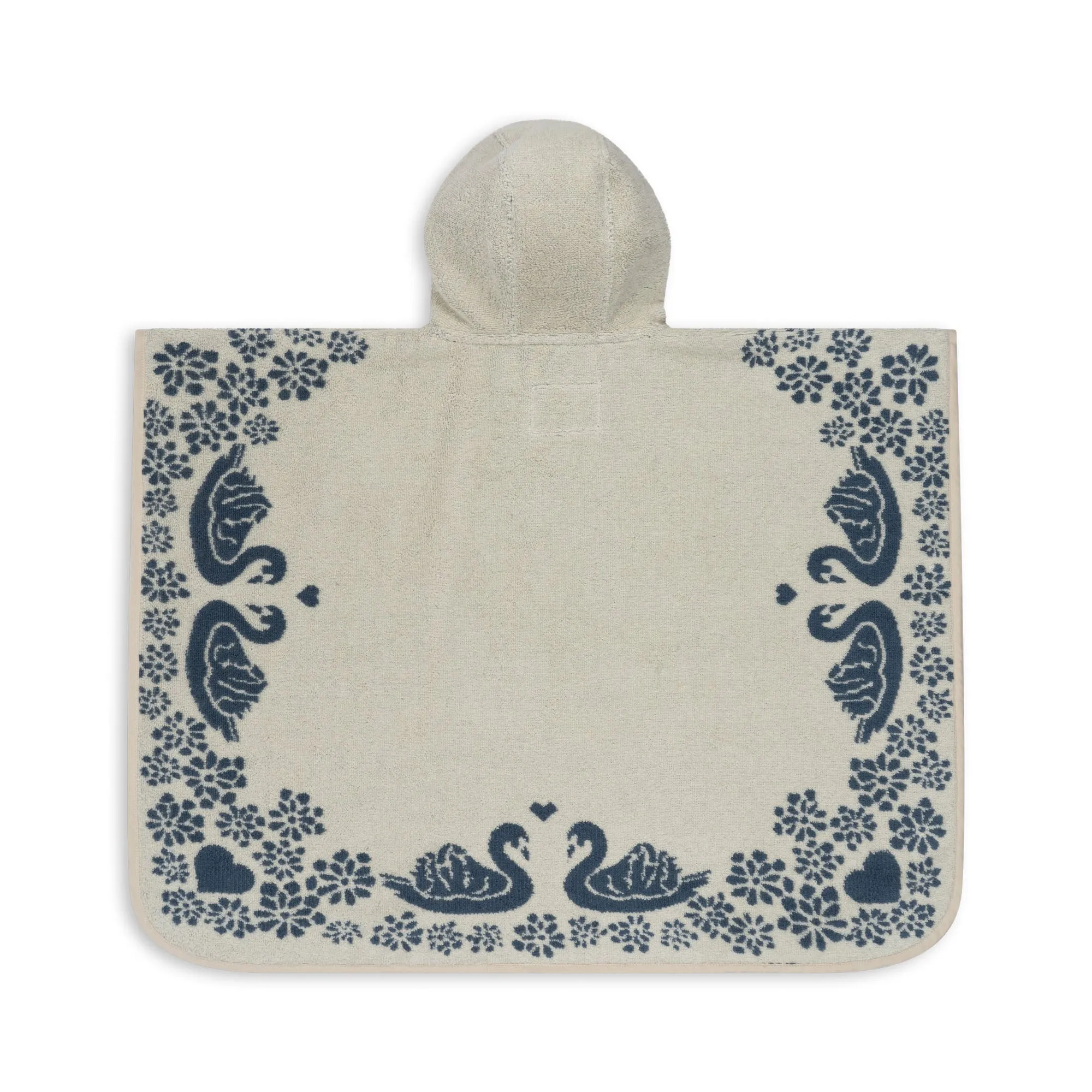 Konges Sløjd Terry Poncho Jacquard GOTS Swan