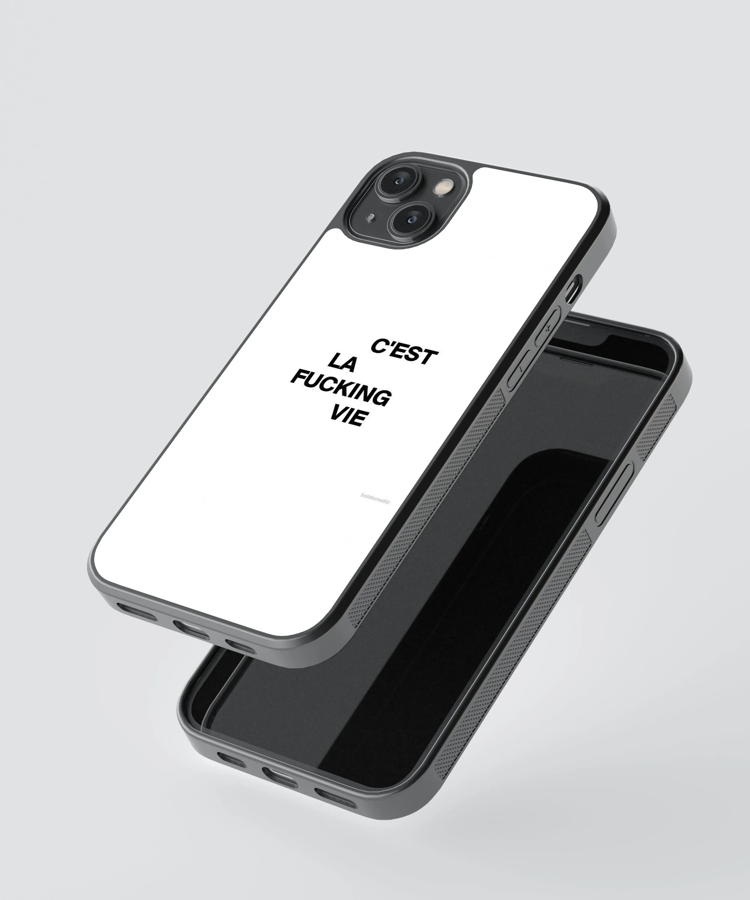 LA C'est Vie Abstract Glass Phone Case Cover
