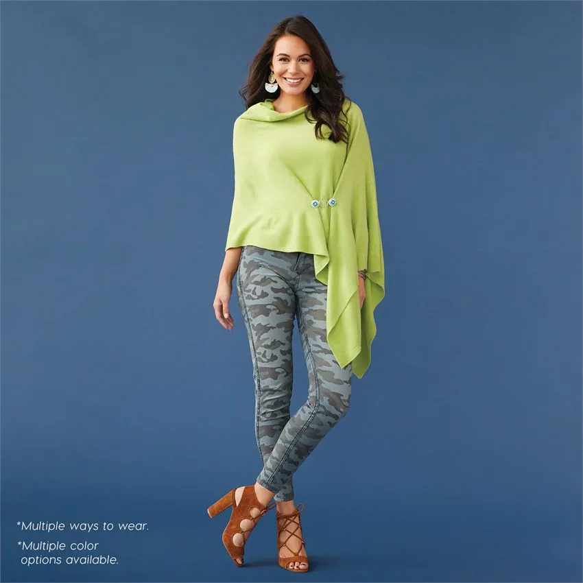 Lightweight Poncho - Stonewash
