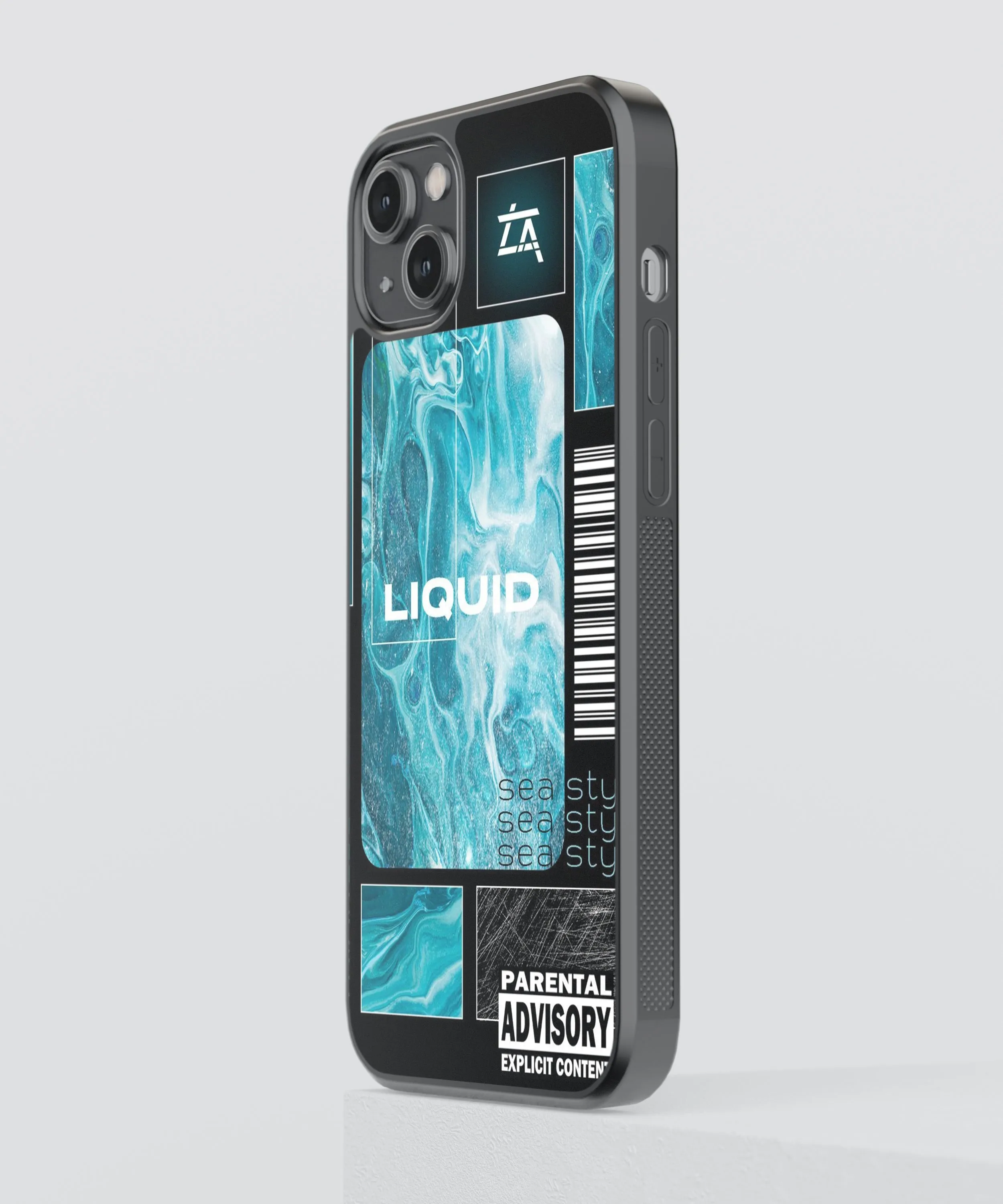Liquid Abstract Glass Phone Case Cover