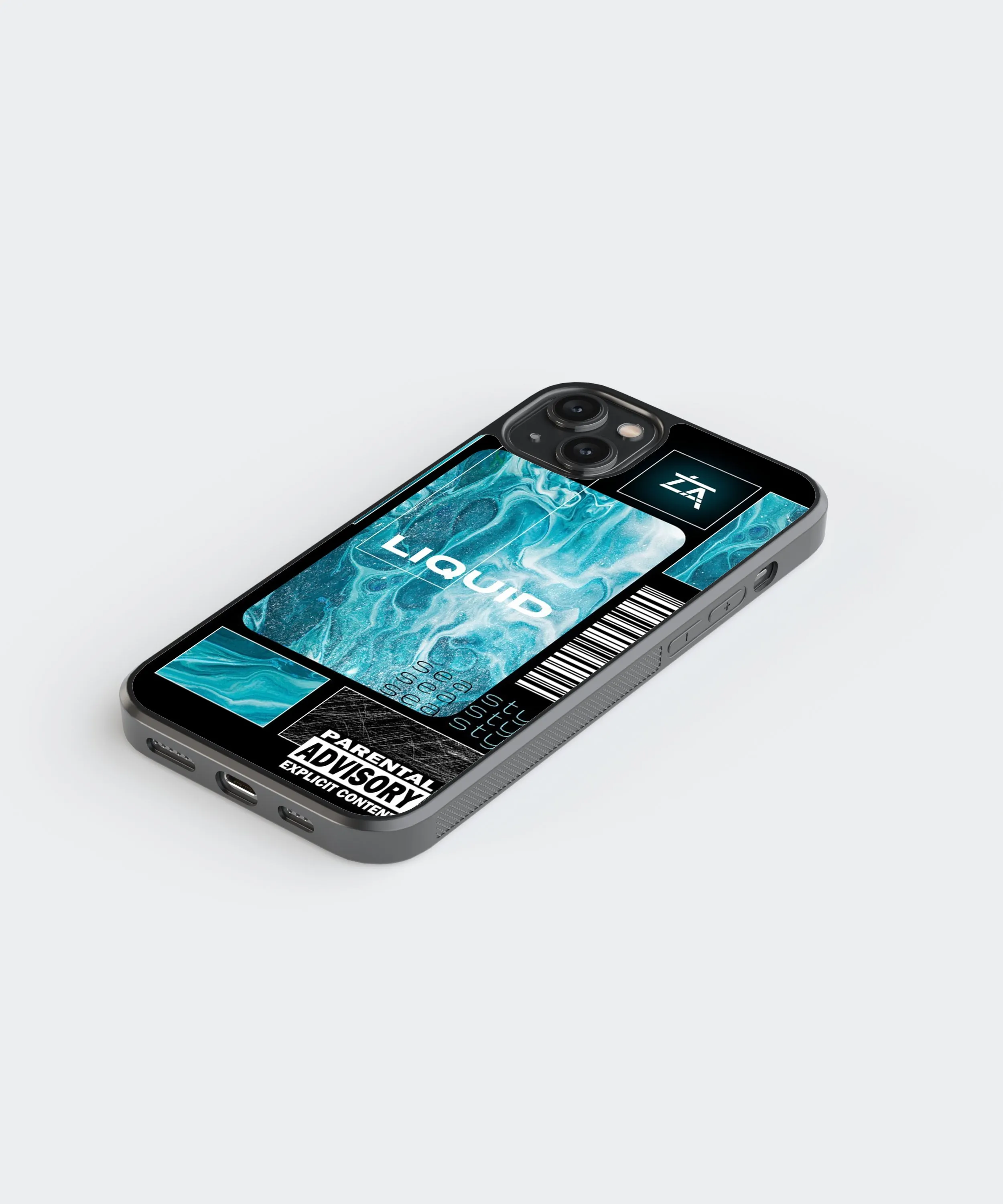 Liquid Abstract Glass Phone Case Cover