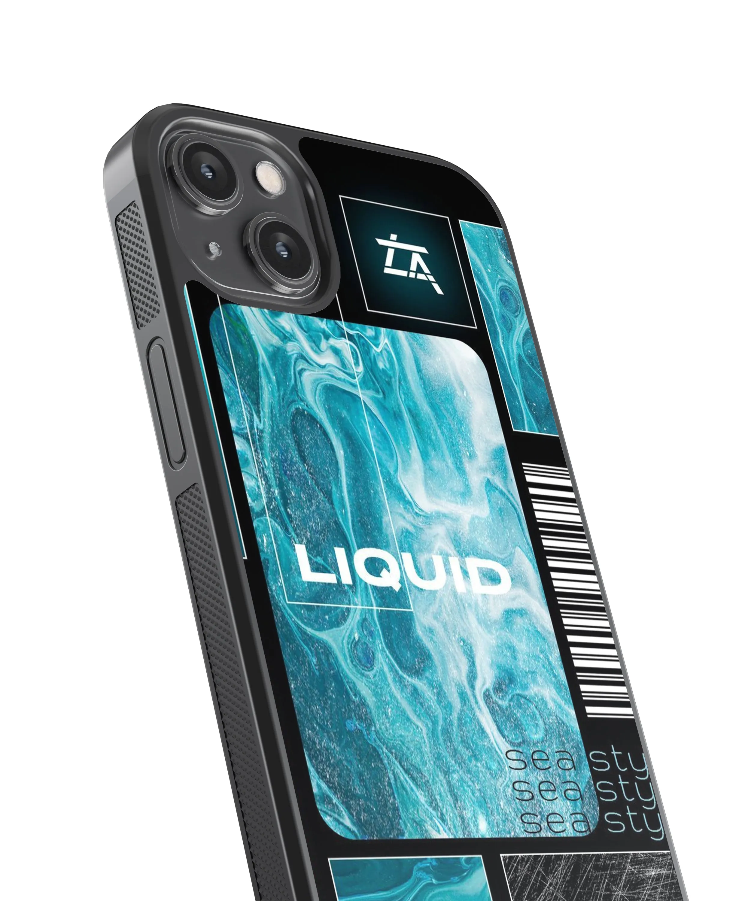 Liquid Abstract Glass Phone Case Cover
