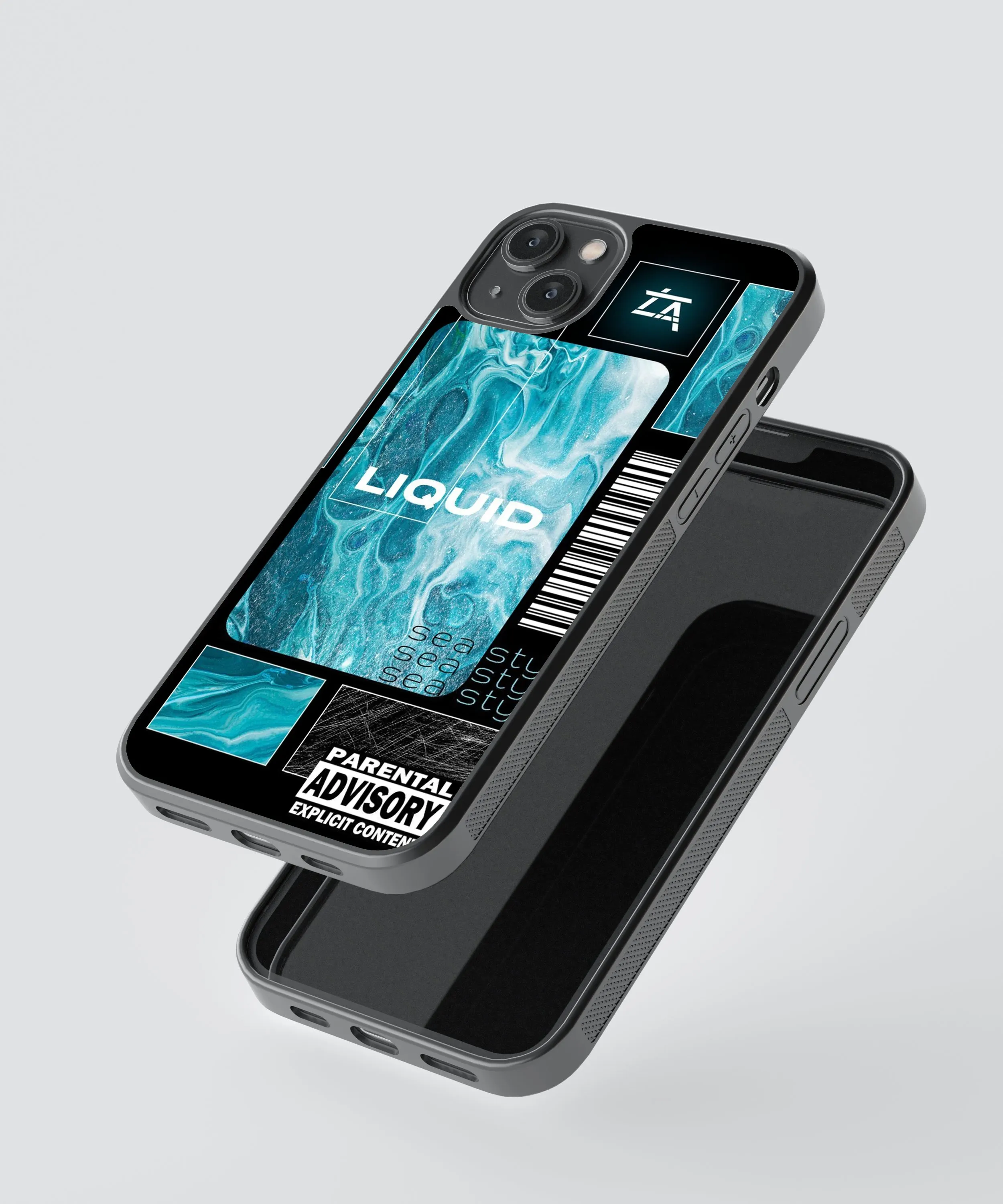 Liquid Abstract Glass Phone Case Cover