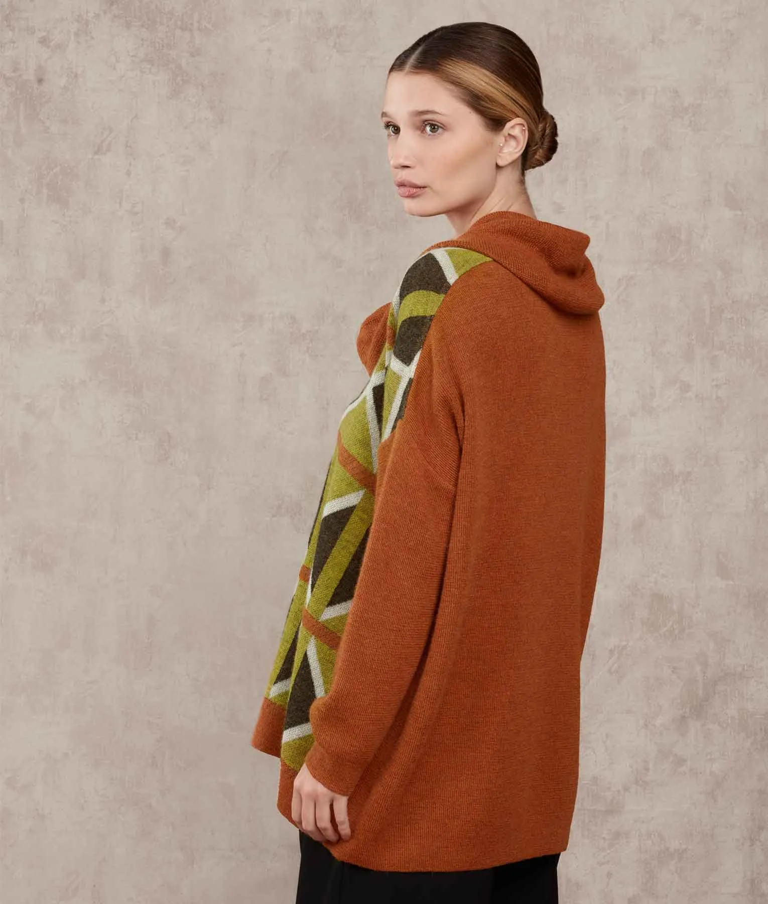Loose Poncho And Collar