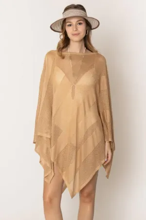 Lurex Mesh Poncho