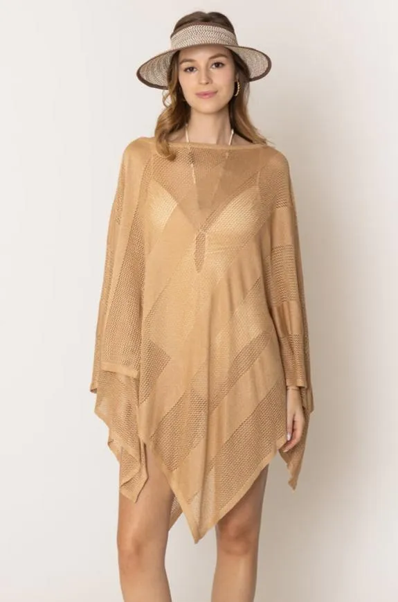 Lurex Mesh Poncho