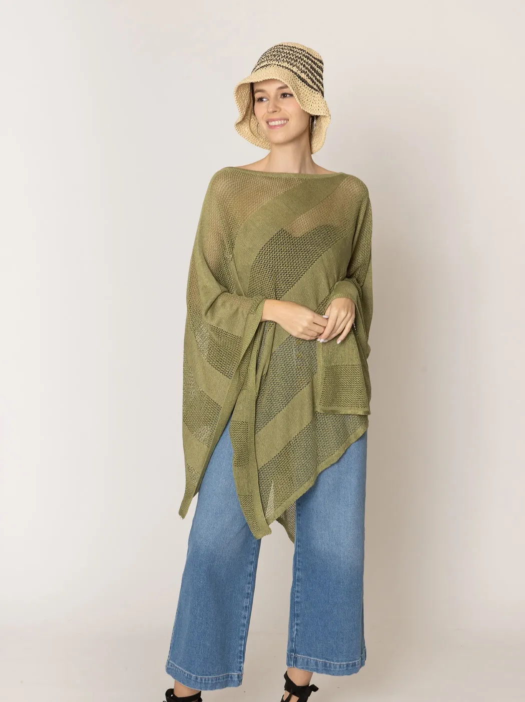 Lurex Mesh Poncho