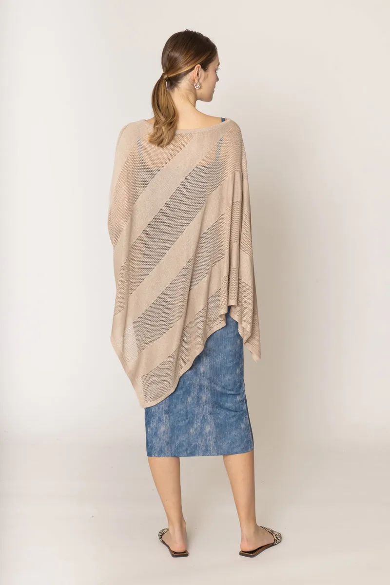 Lurex Mesh Poncho