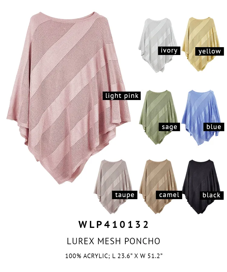 Lurex Mesh Poncho