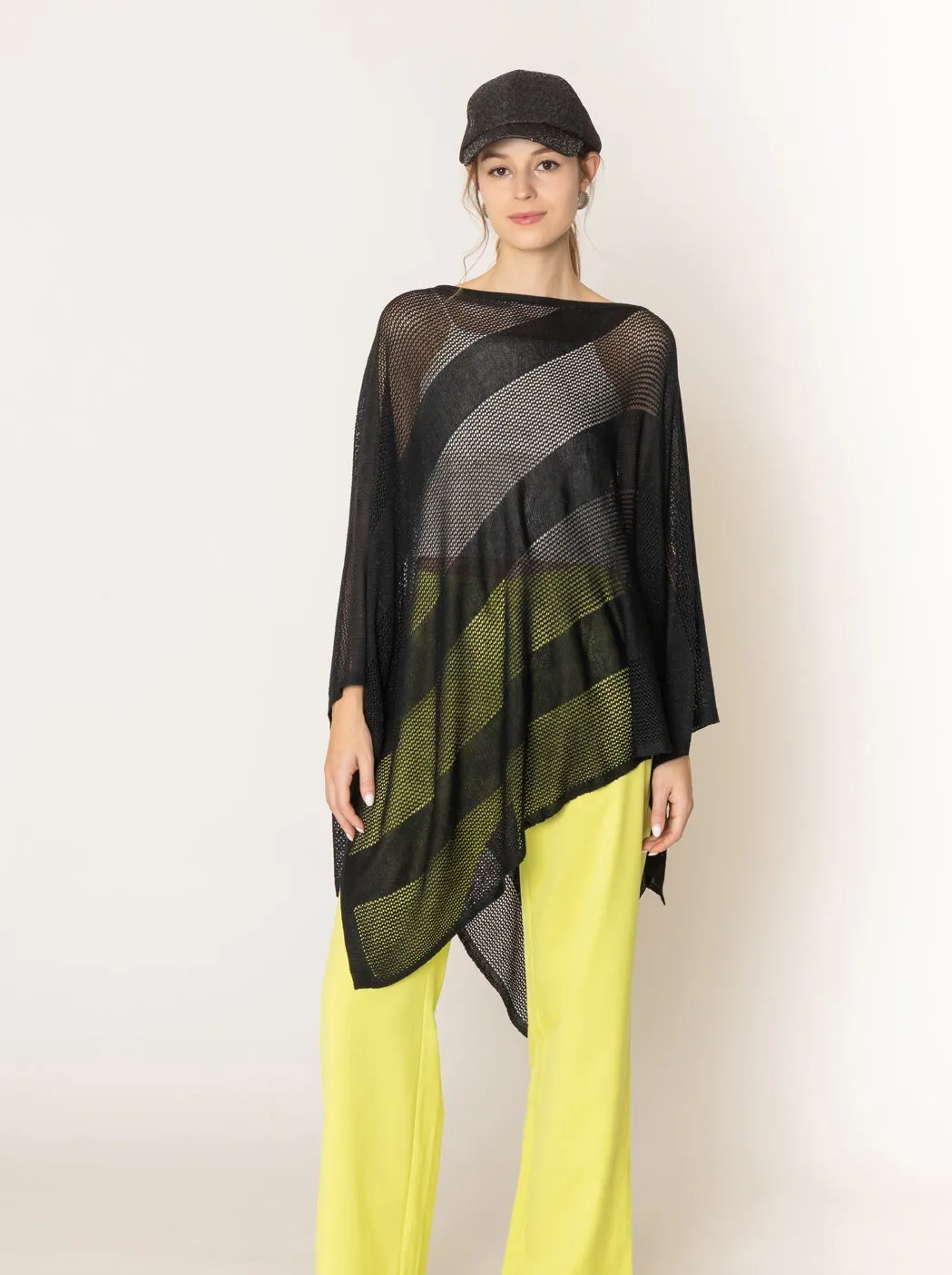 Lurex Mesh Poncho