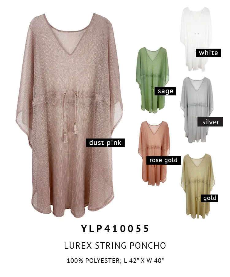 Lurex String Poncho