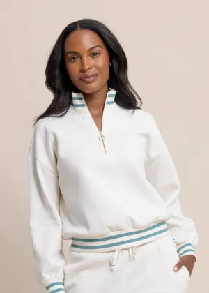 Mercy Luxe Lounge Half Zip Pullover by Southern Tide