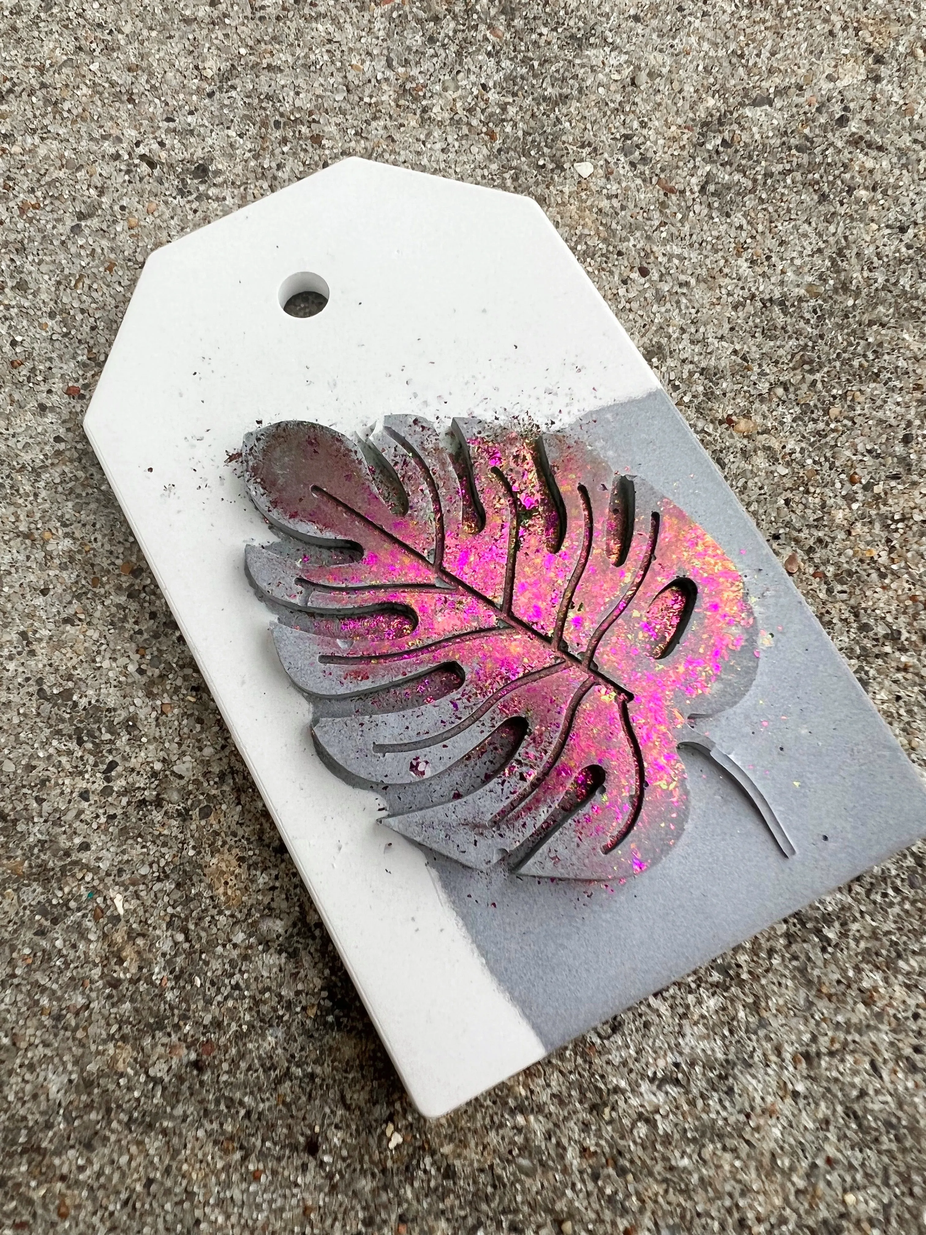 Monstera Leaf Silicone Tag Mold
