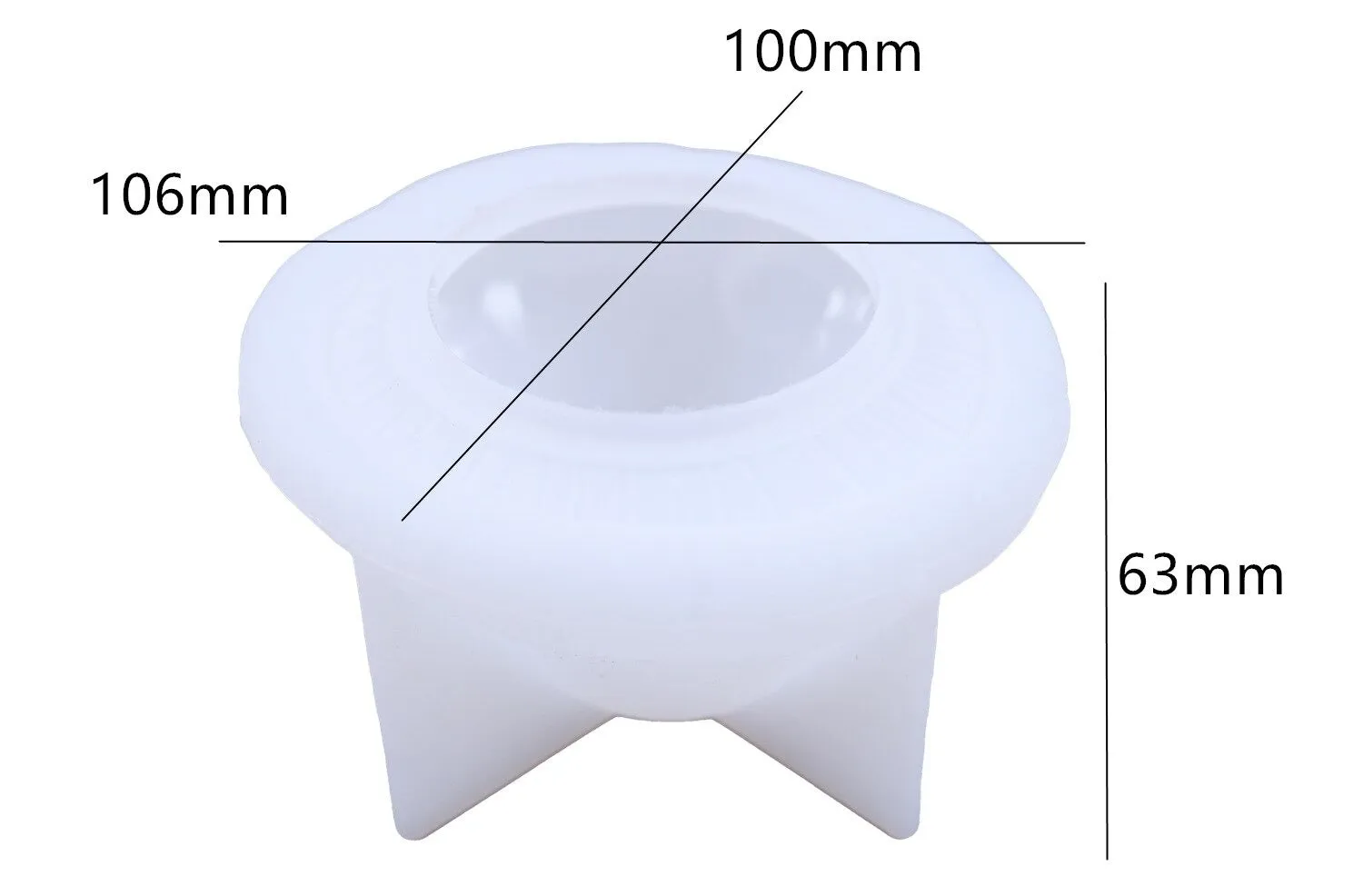 Mushroom Silicone Resin Mold Trinket Box