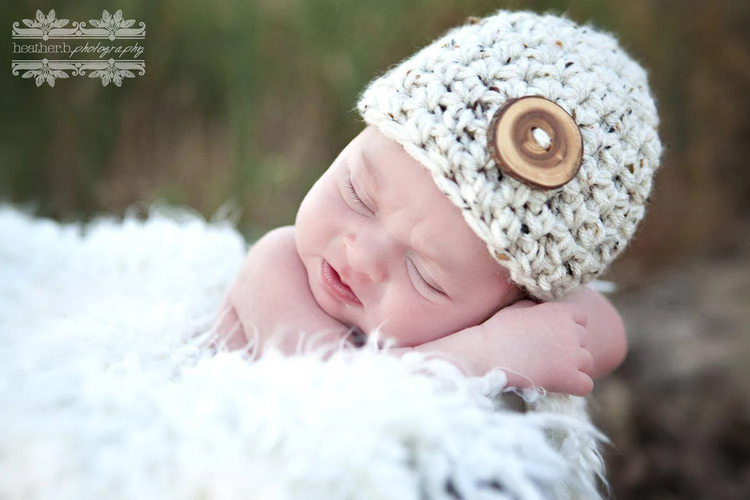Newborn Baby Hat Oatmeal Beige