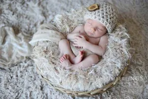 Newborn Baby Hat Oatmeal Beige