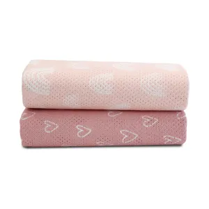 Nordic 2pk AIR  Mesh Nursing Scarf Berry/Rose