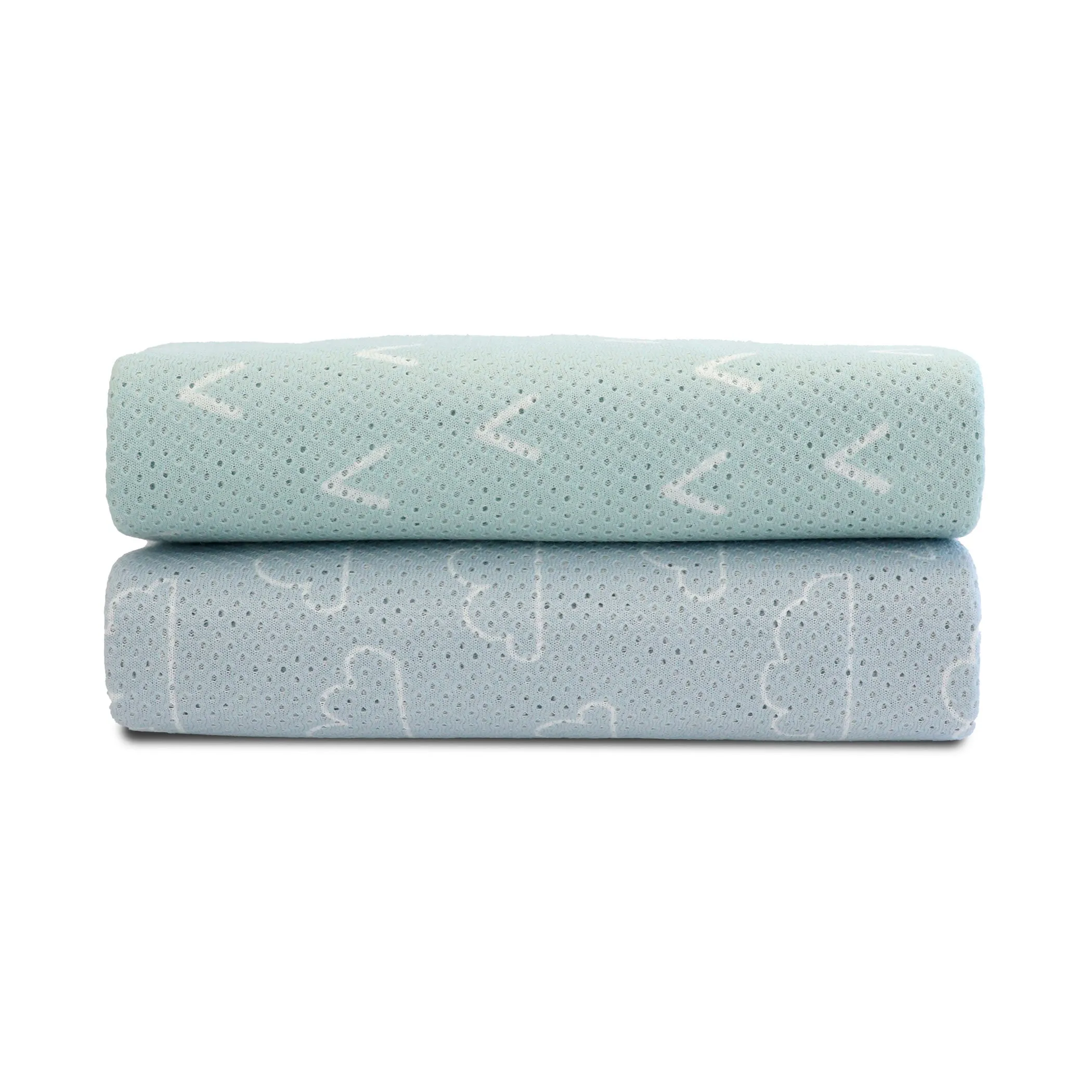 Nordic 2pk AIR  Mesh Nursing Scarf Sky/Mint