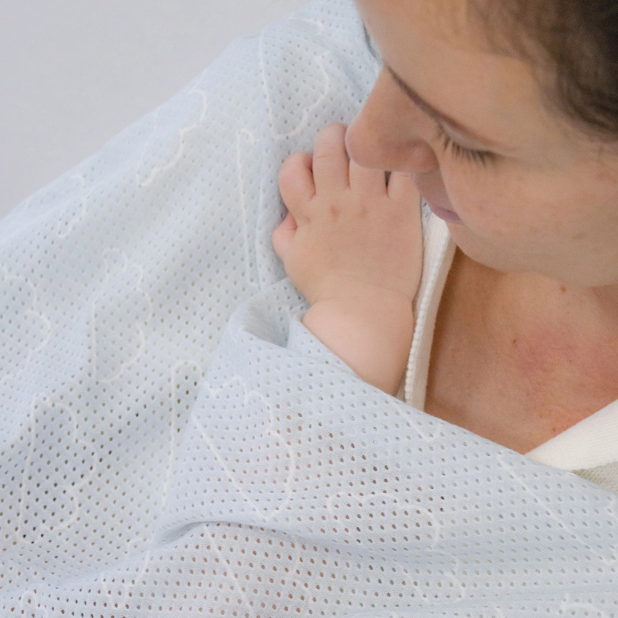 Nordic 2pk AIR  Mesh Nursing Scarf Sky/Mint