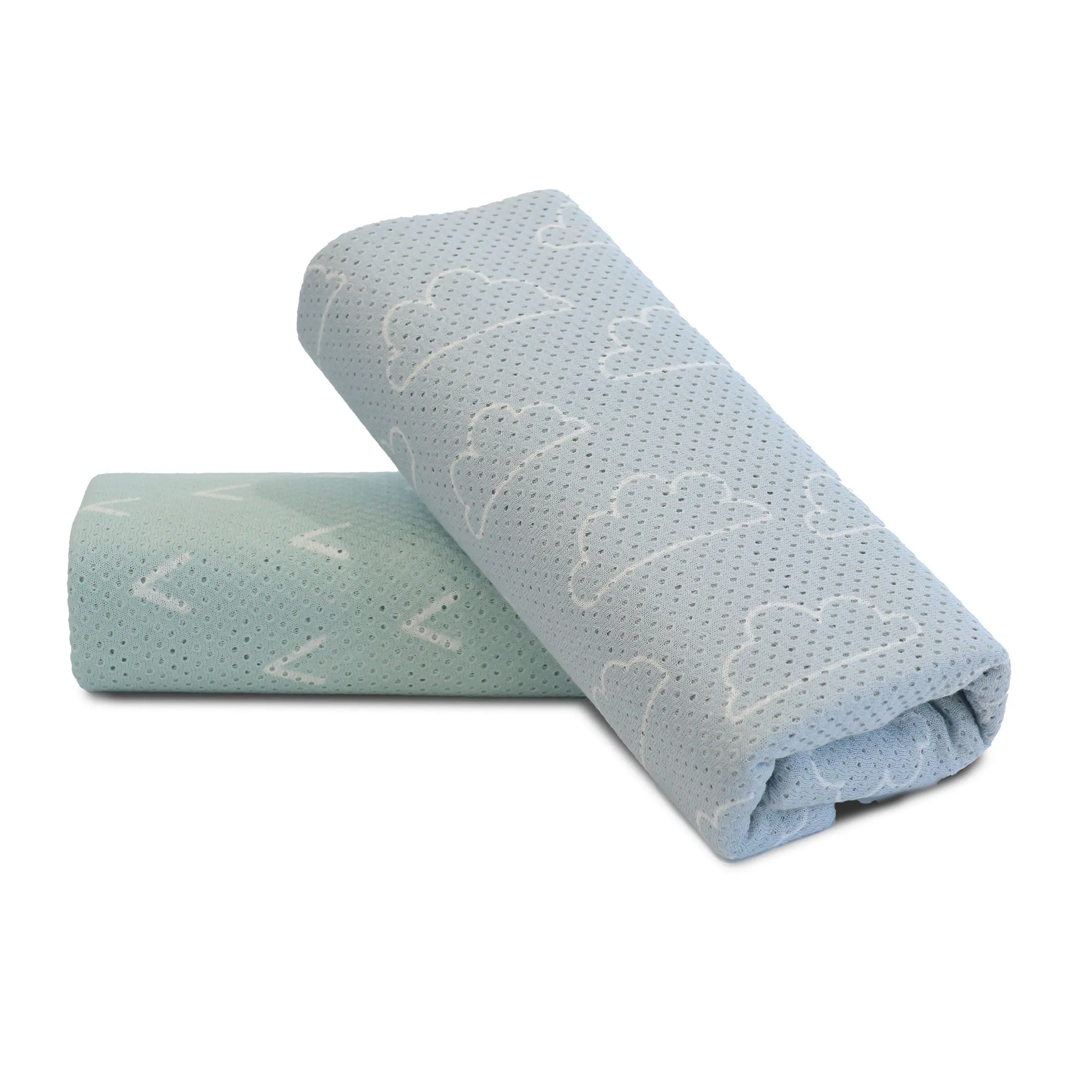 Nordic 2pk AIR  Mesh Nursing Scarf Sky/Mint