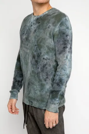 Off Gauge Camouflage Pullover in Irish Off Gauge Camouflage Pullover in Irish