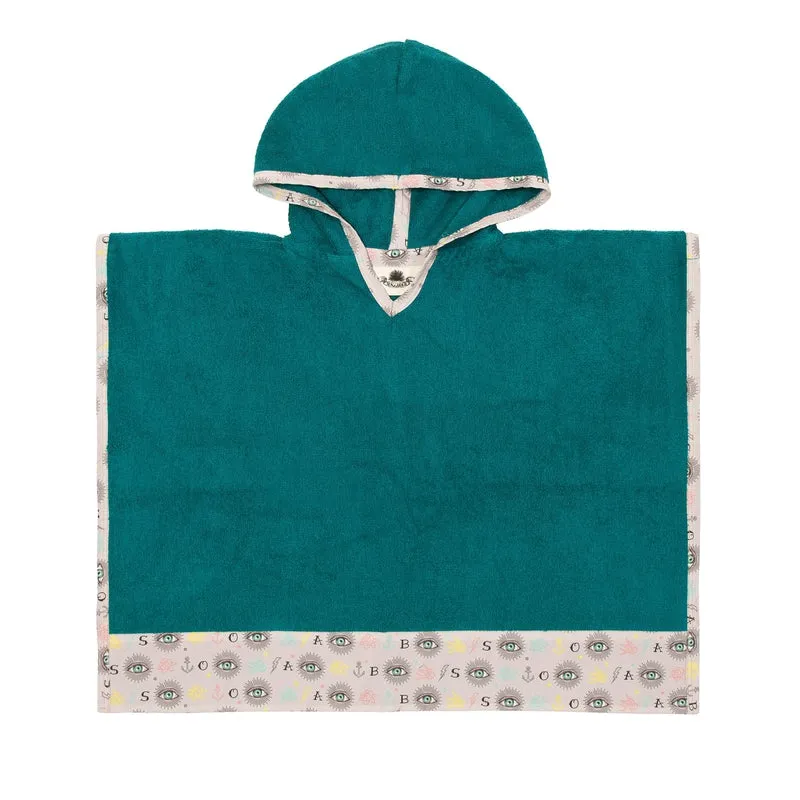 Poncho Third Eye teal