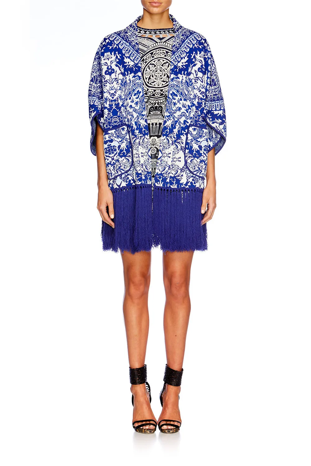 PONCHO WITH POCKETS & FRINGING POETS SANCTUARY