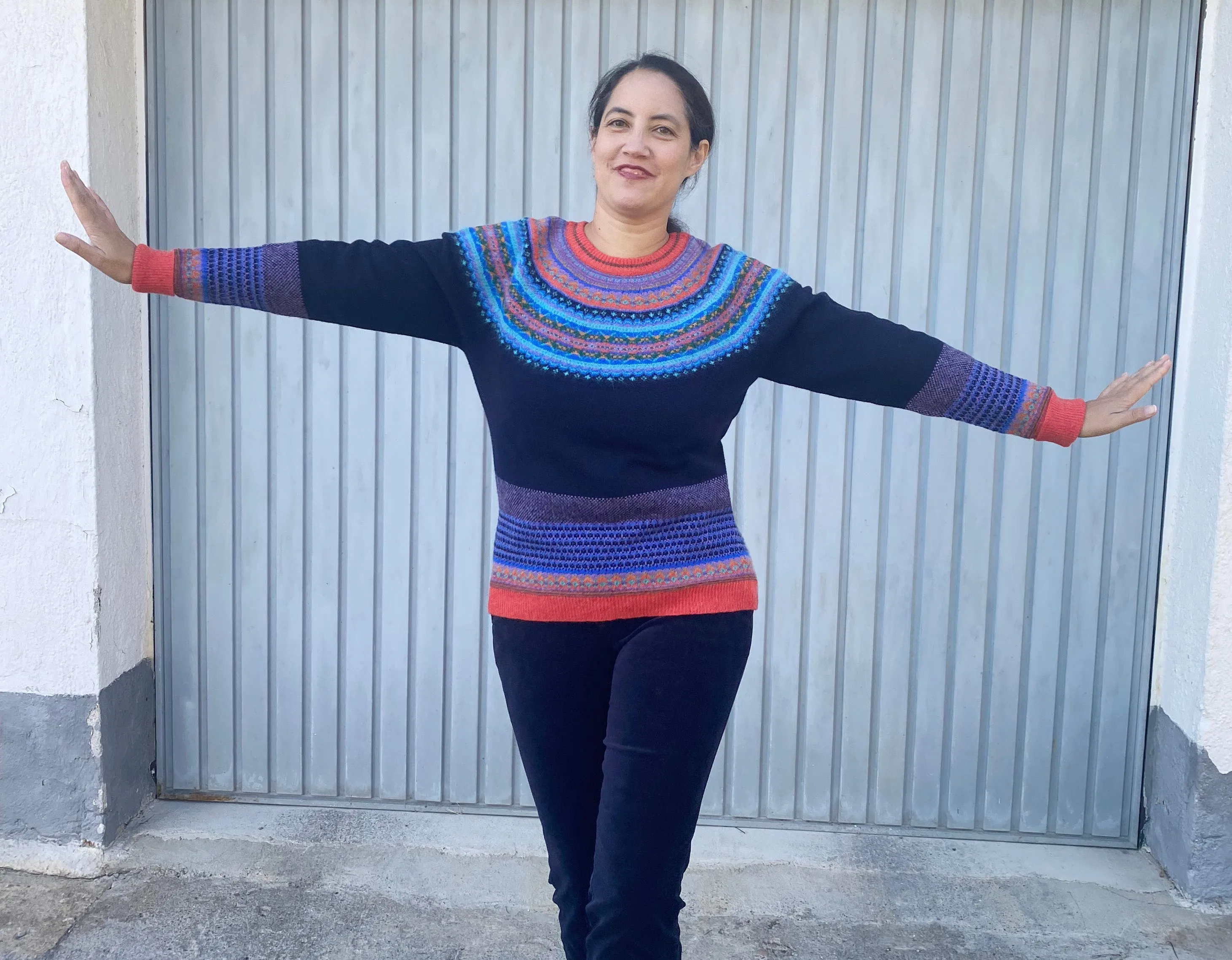 Pullover aus reiner Wolle - Alpine Enchanted