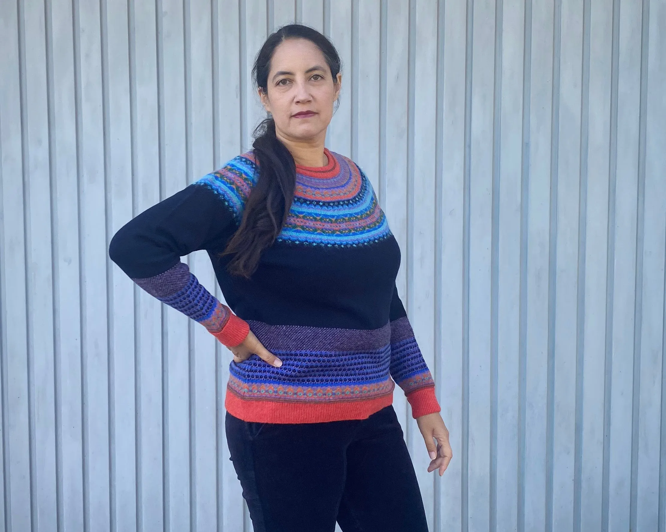 Pullover aus reiner Wolle - Alpine Enchanted