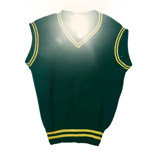 Pullover - Green with Gold Stripes