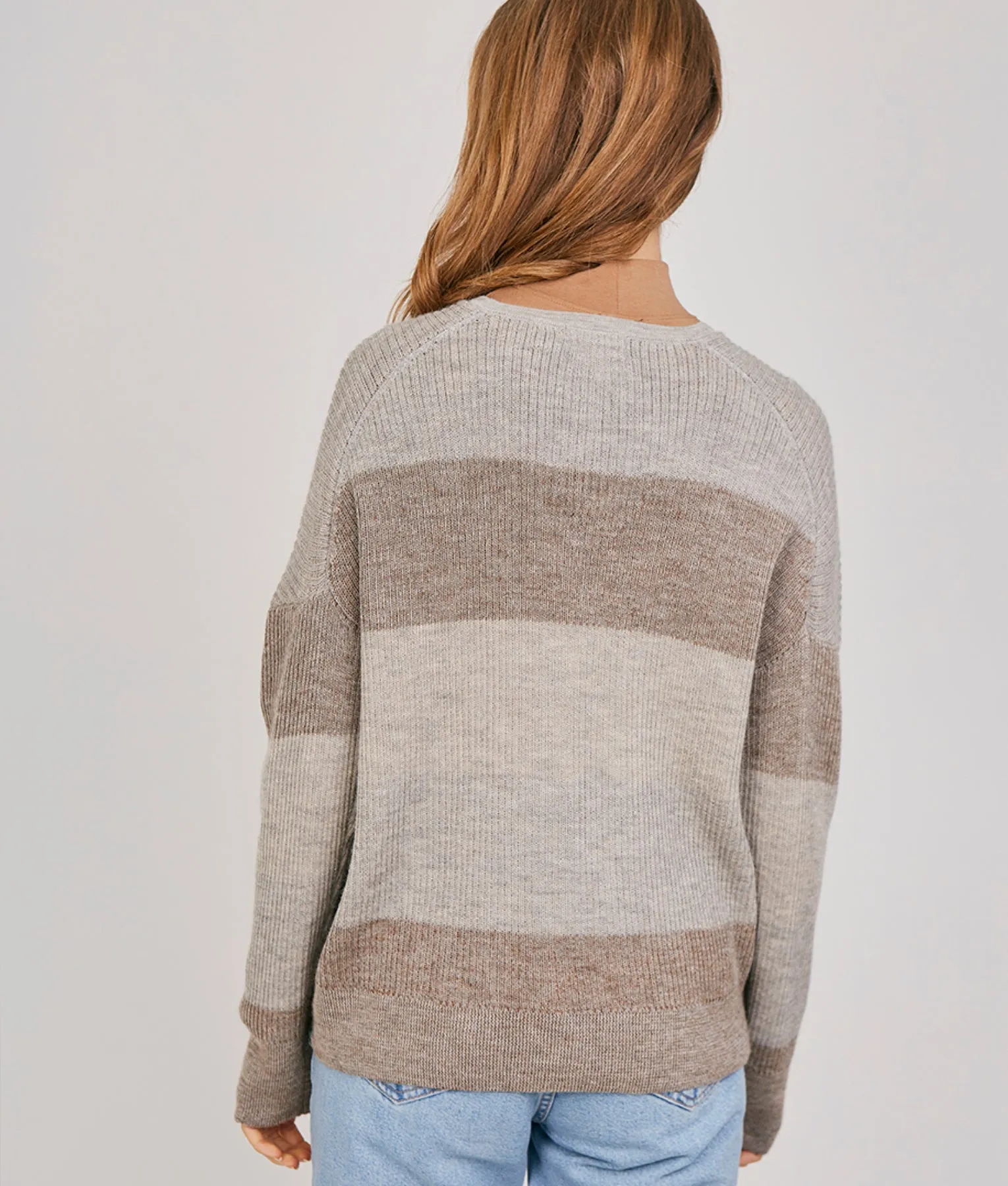Pullover V Neck Diagonales Vinucuna