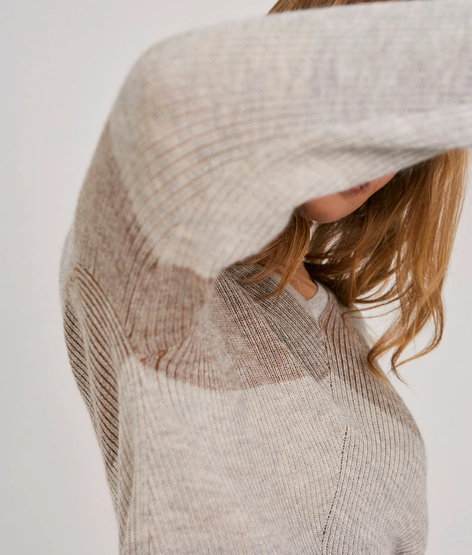Pullover V Neck Diagonales Vinucuna