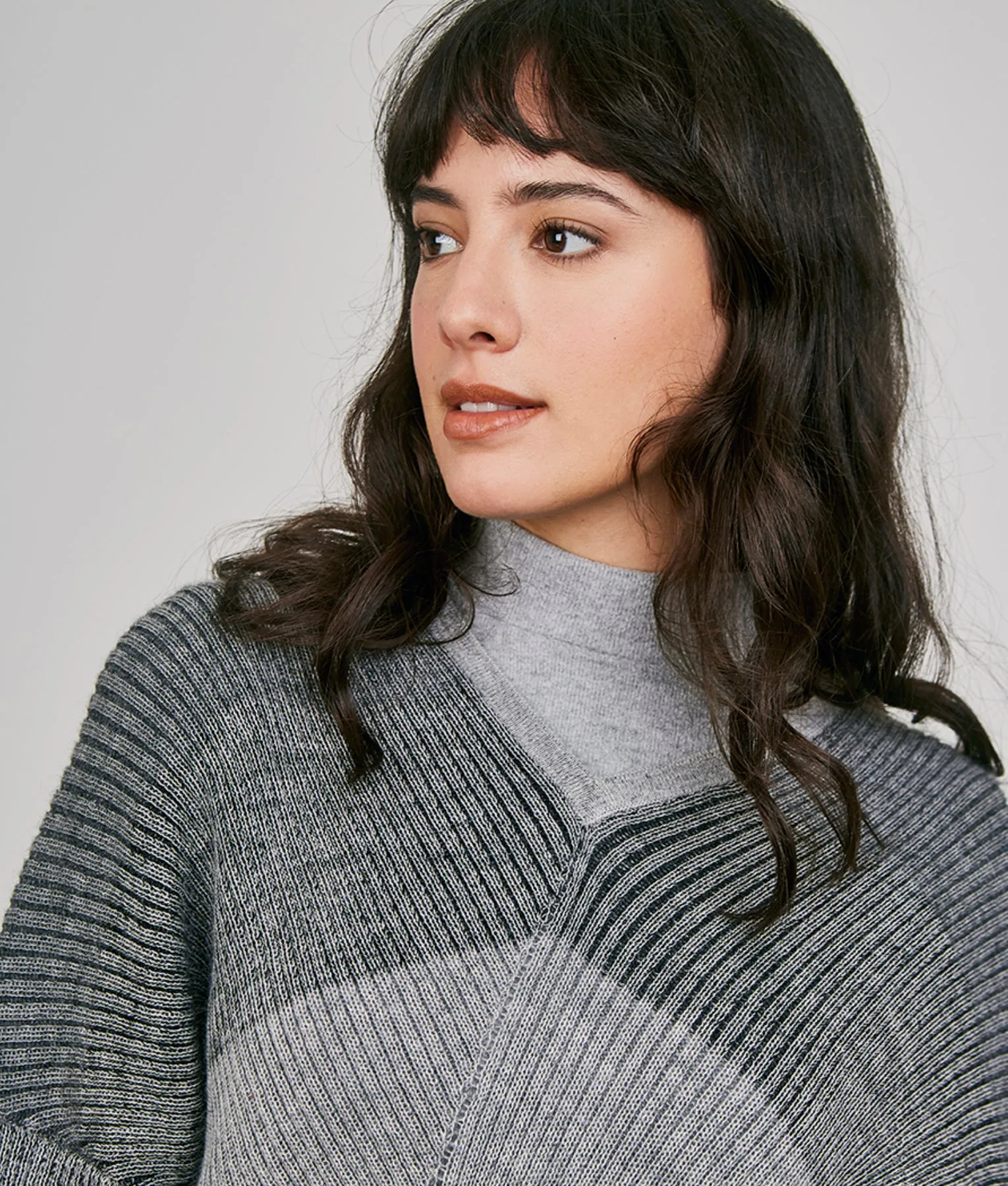 Pullover V Neck Diagonales Vinucuna