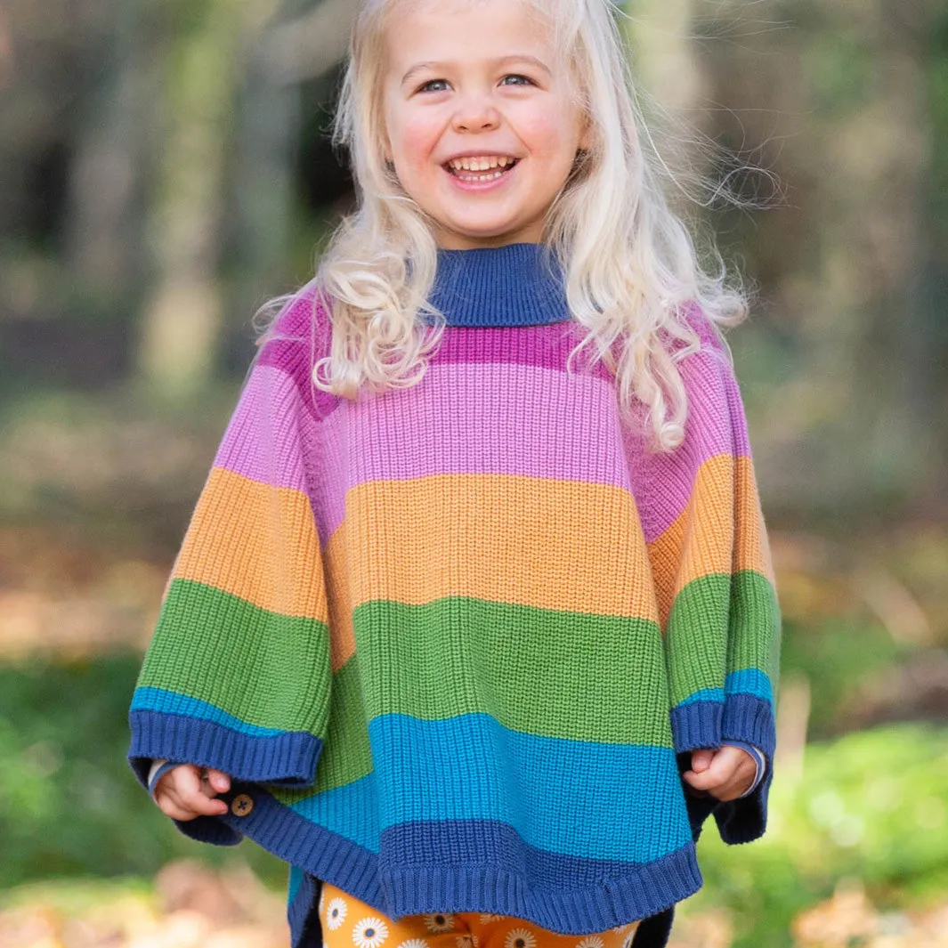 Rainbow poncho