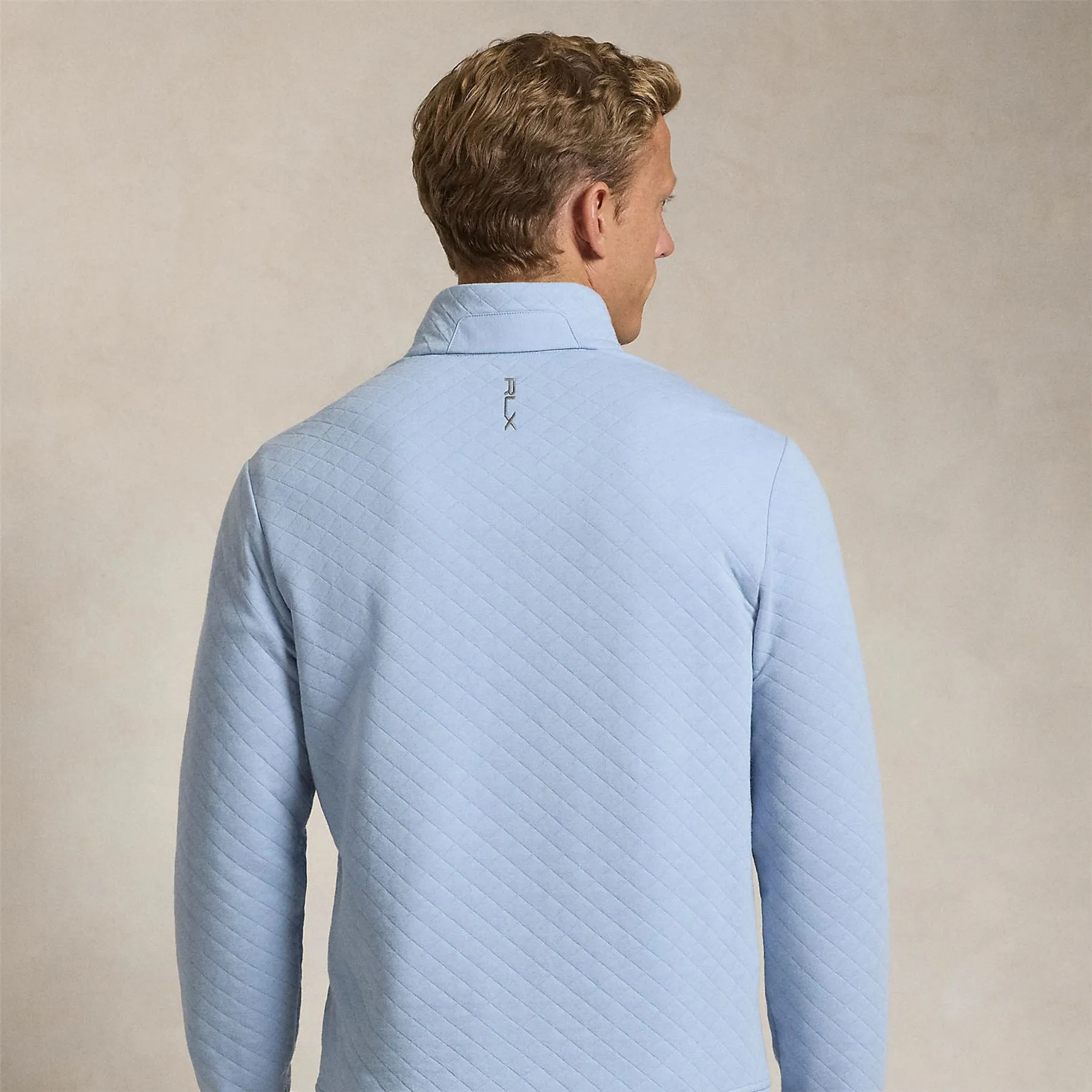 RLX Quilted Double Knit Pullover Estate Blue - 2025