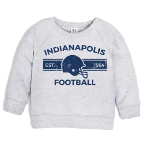 Roman & Leo - Indianapolis Football Crewneck Pullover in Heather Grey
