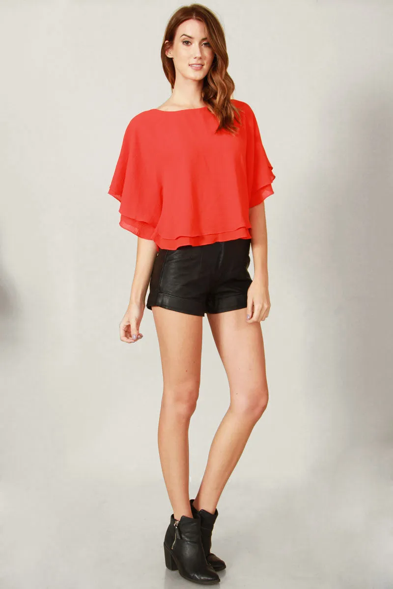 Rouge Poncho Top