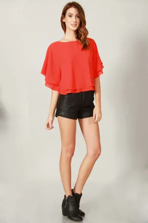 Rouge Poncho Top