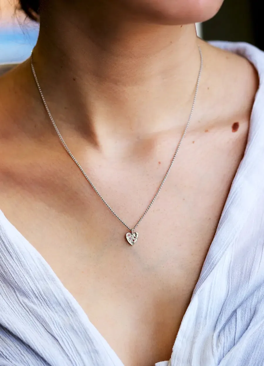 Ruby Heart Flux Pendant