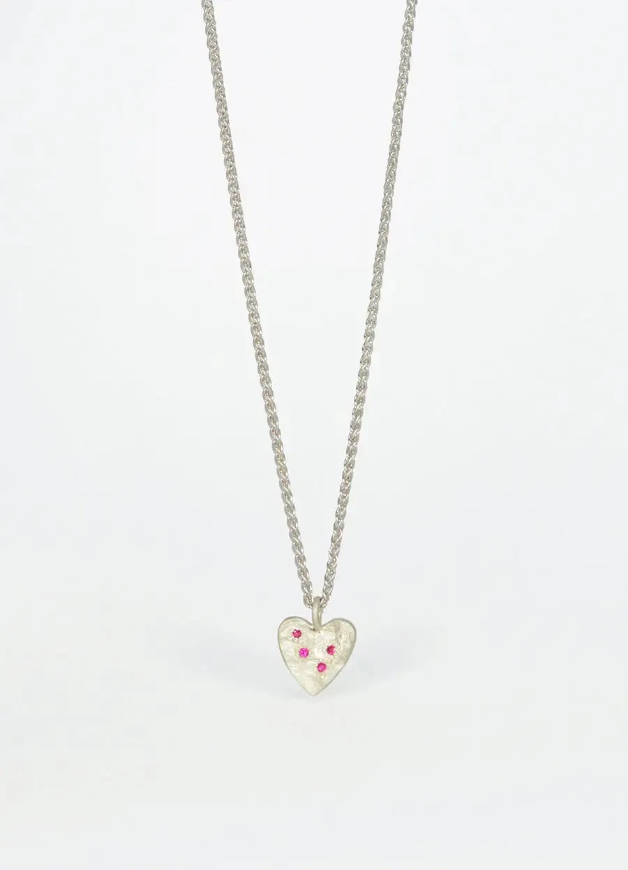 Ruby Heart Flux Pendant