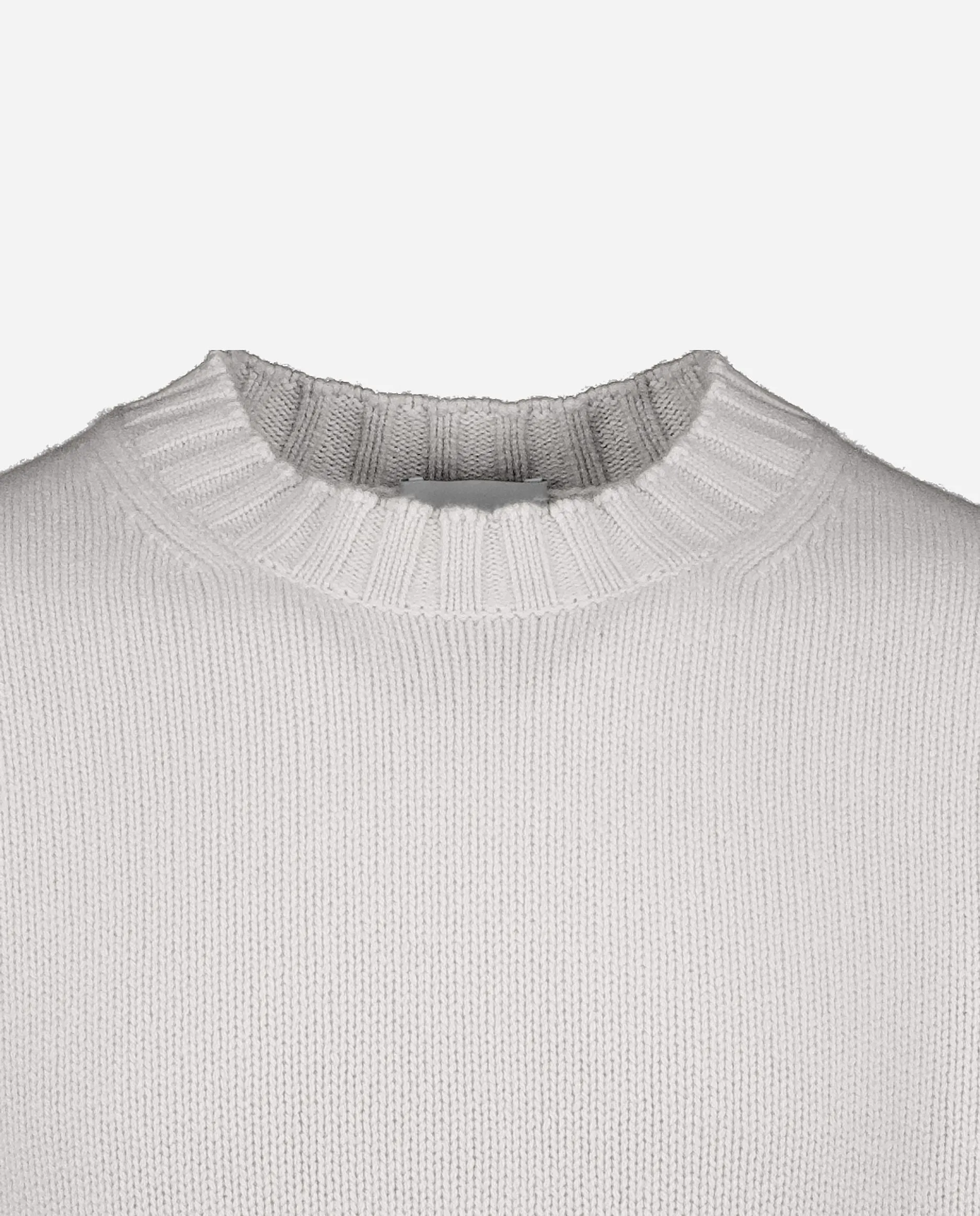 Rundhals Pullover aus Cashmere in Grau