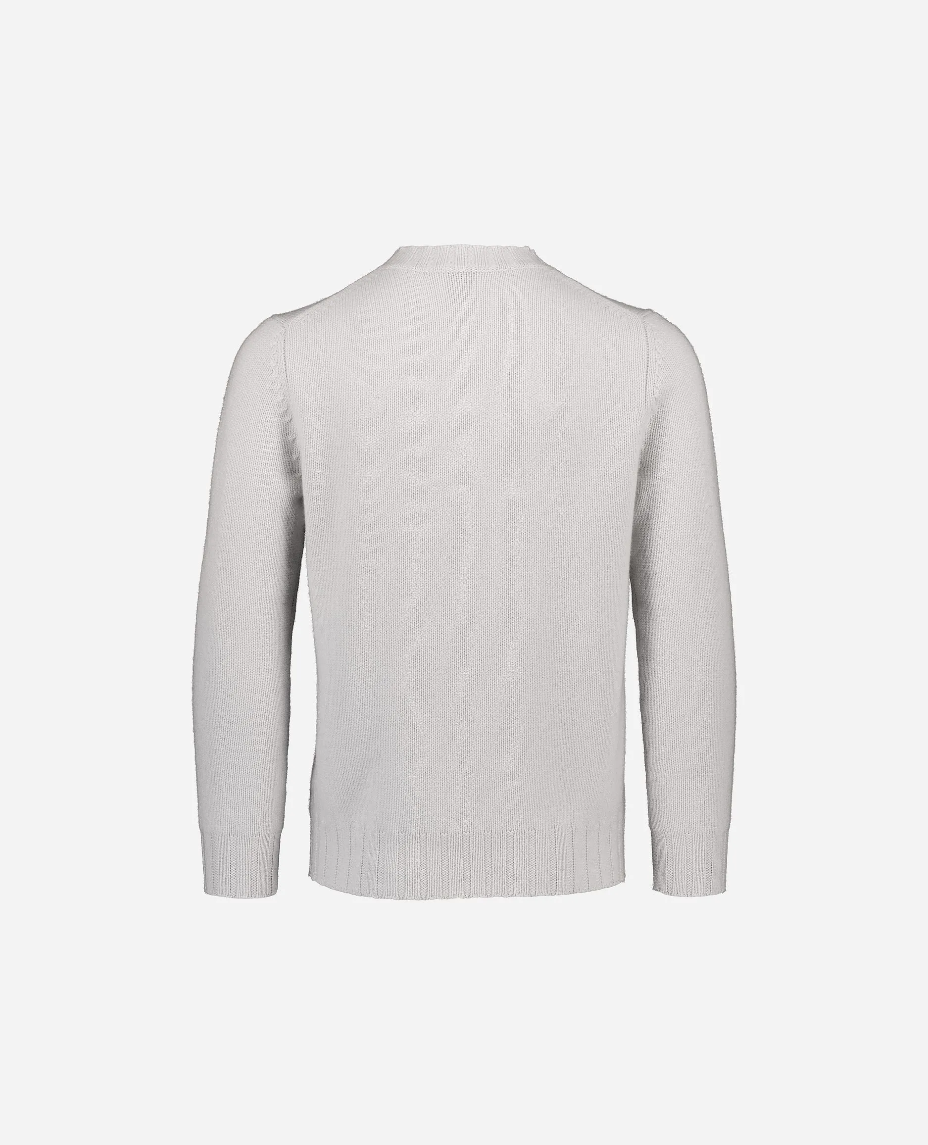 Rundhals Pullover aus Cashmere in Grau