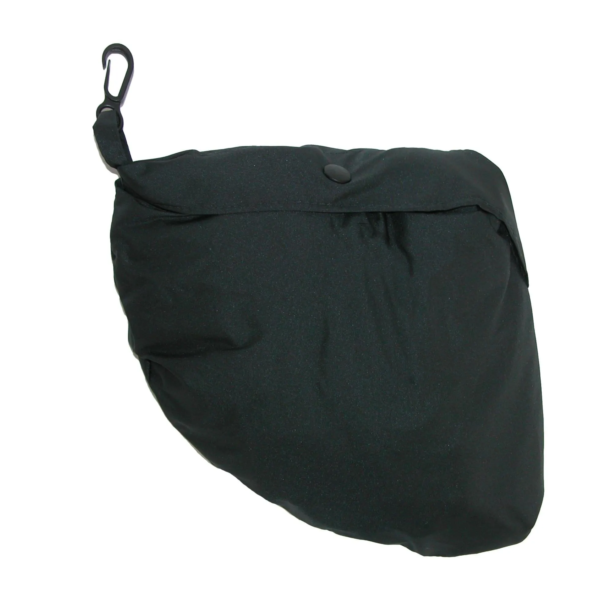 ShedRain Women's Solid Black Pouchable Poncho